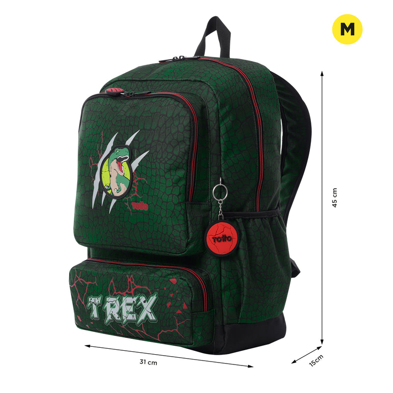 Mochila para Niño Rex Dino L Verde