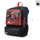 Mochila para Niño Spiderman Hero Mediano Negro