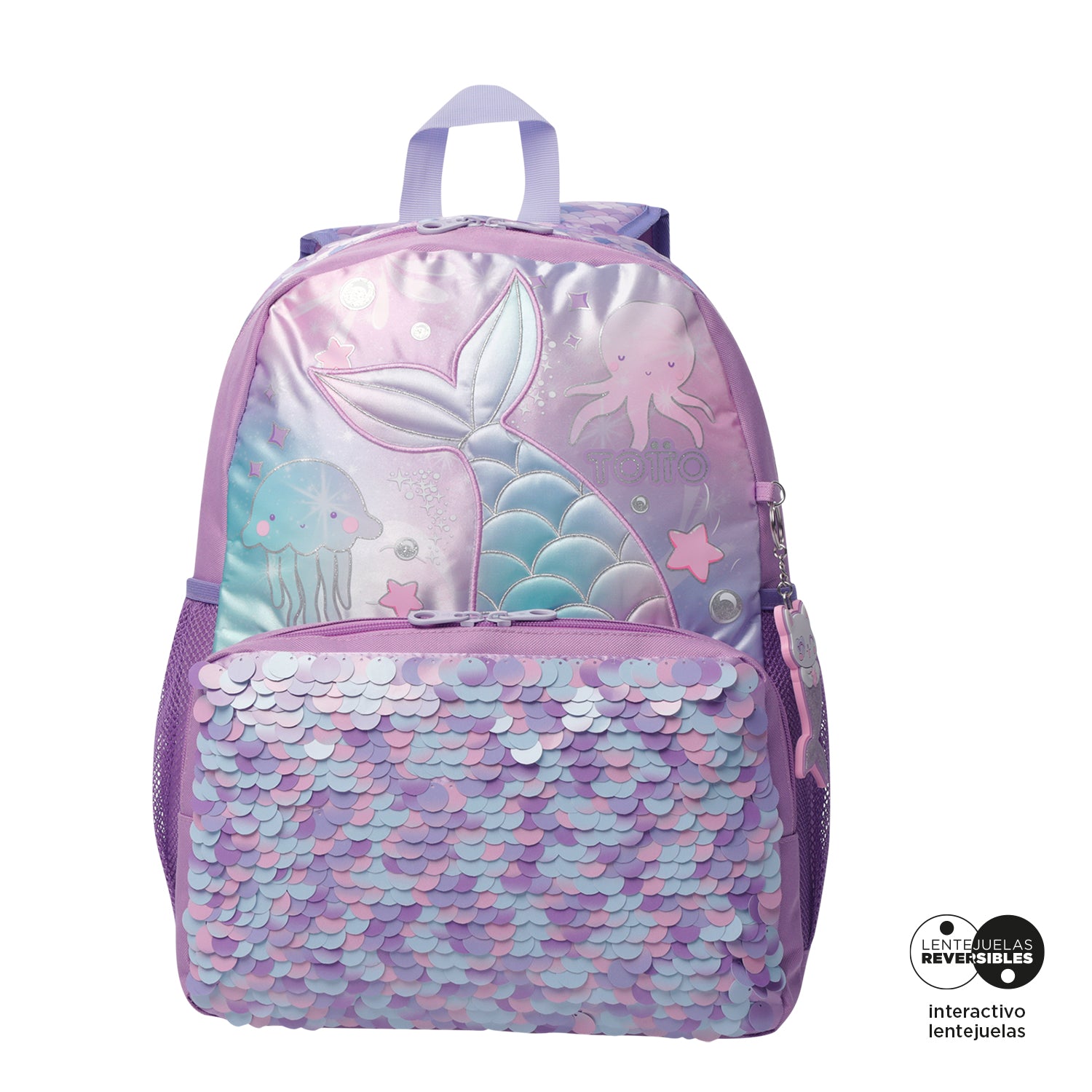 Mochila para Niña Sireny Grande Morado