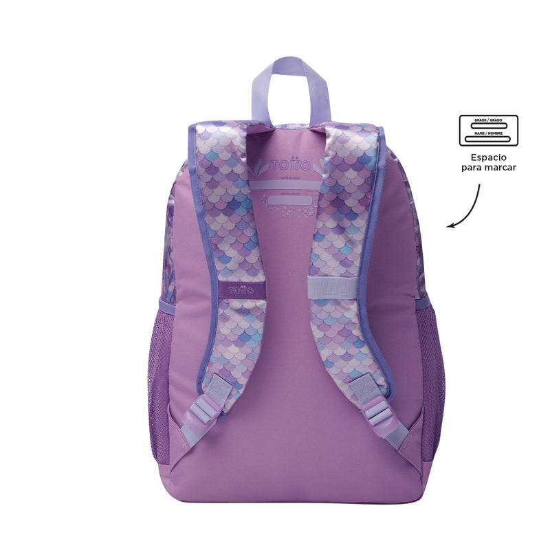 Mochila para Niña Sireny Grande Morado