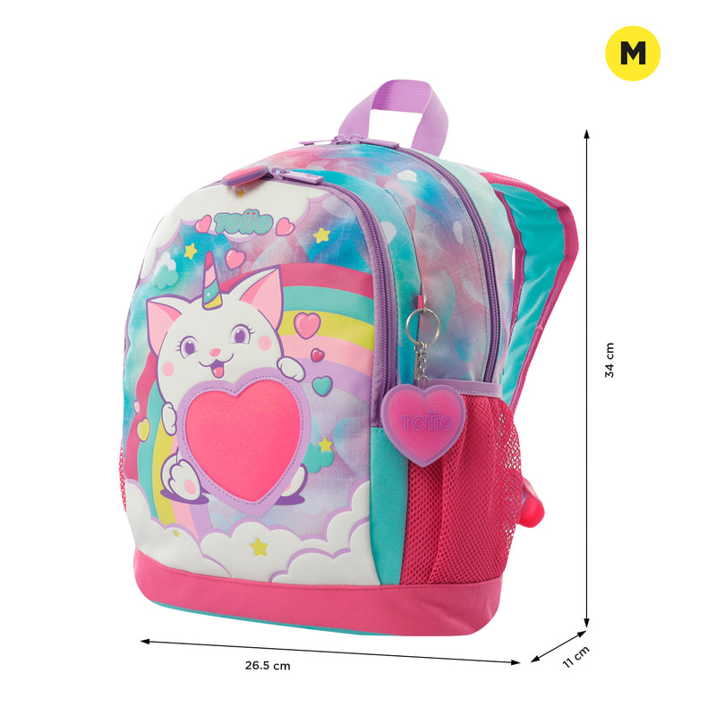 Mochila para Niña Sweety Heart M Azul