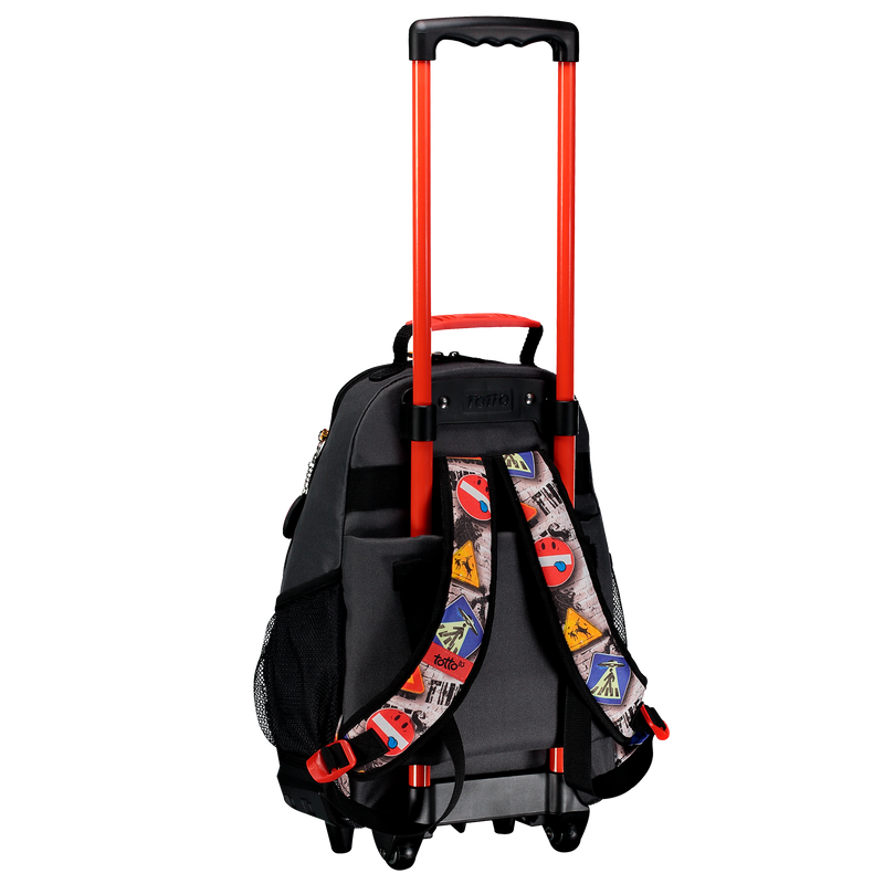 Mochila con ruedas Mediano Bomper para niño Urbando con Luz Street - Estampado