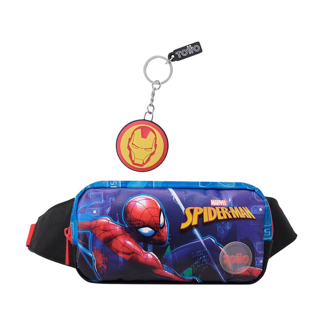 Canguro Spiderman Zzipp + Llavero Iron Man