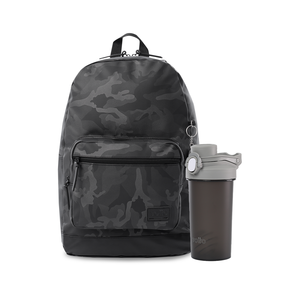 Mochila Tocax con porta laptop + Botellón Bitlo
