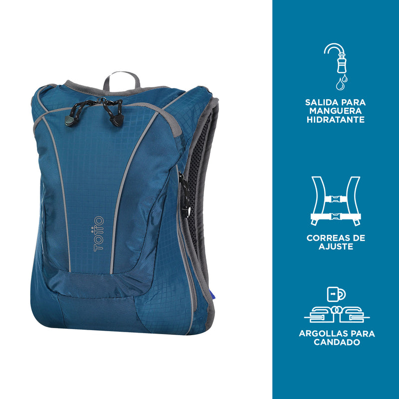 Mochila con bolsa hidratante teram
