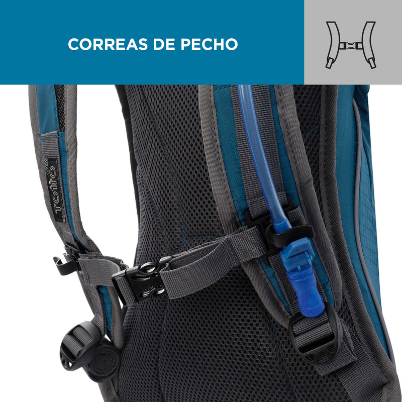 Mochila con bolsa hidratante teram