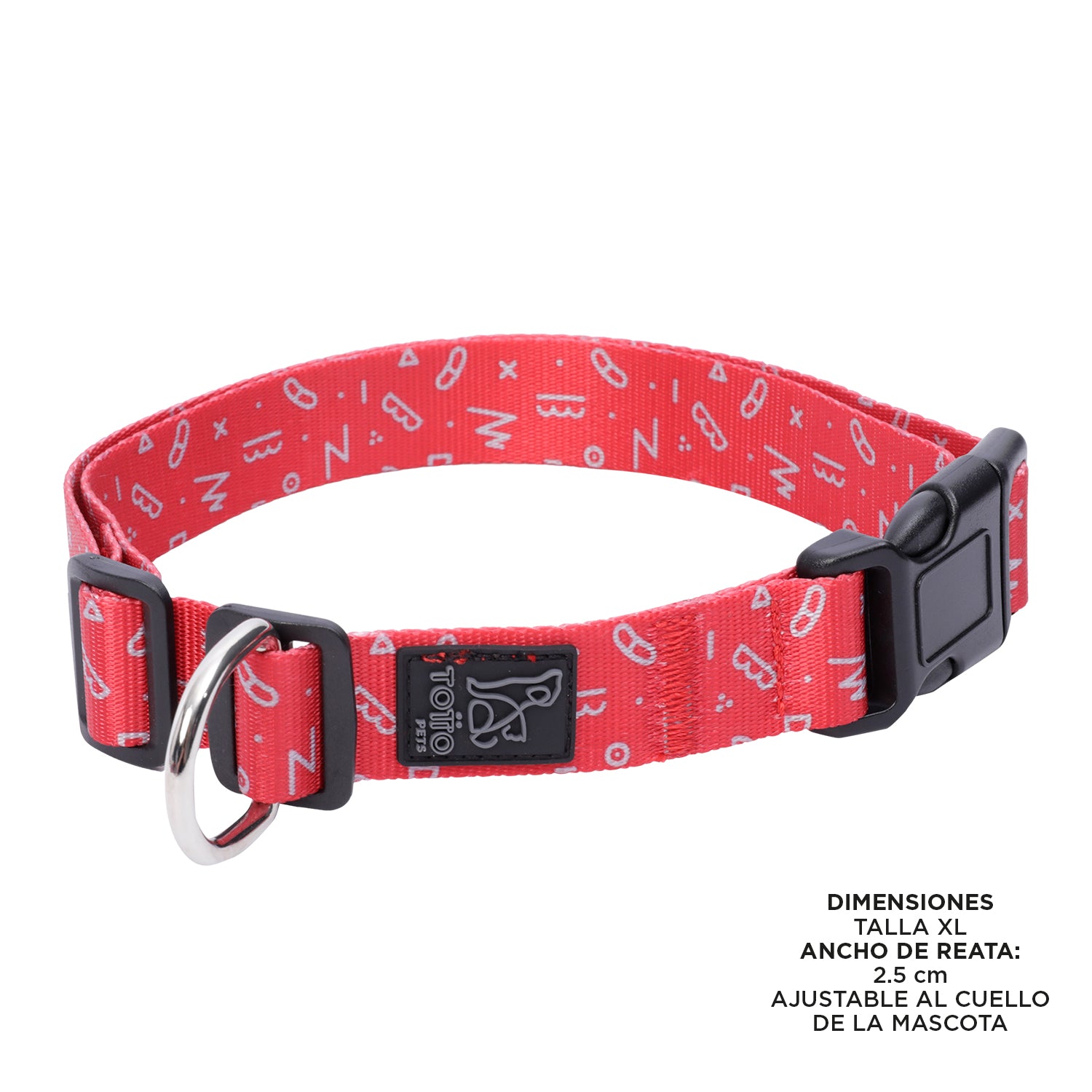 Collar Ajustable Mylu Color: Rojo Talla: XL
