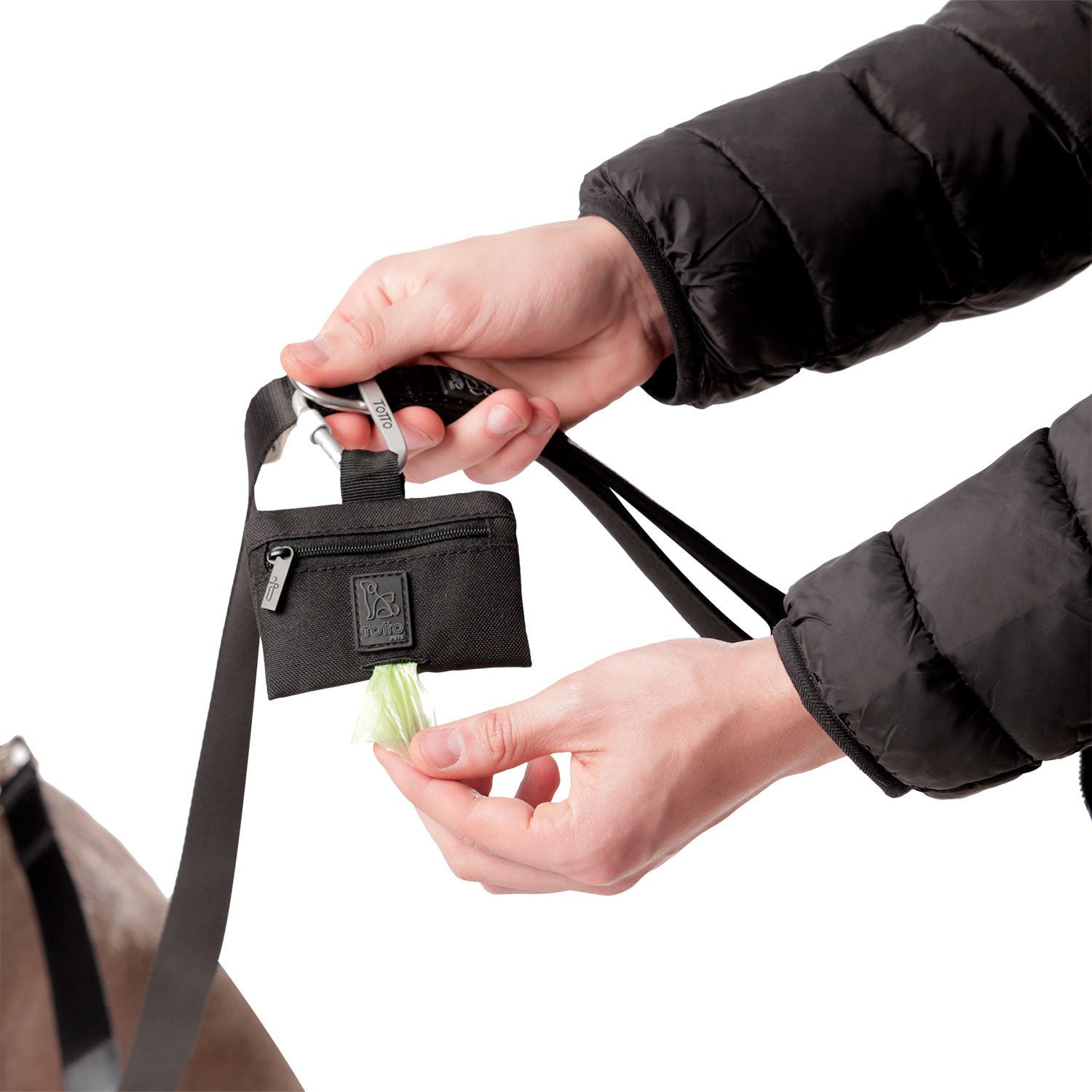 Dispensador De Bolsas Jaso Color: Negro