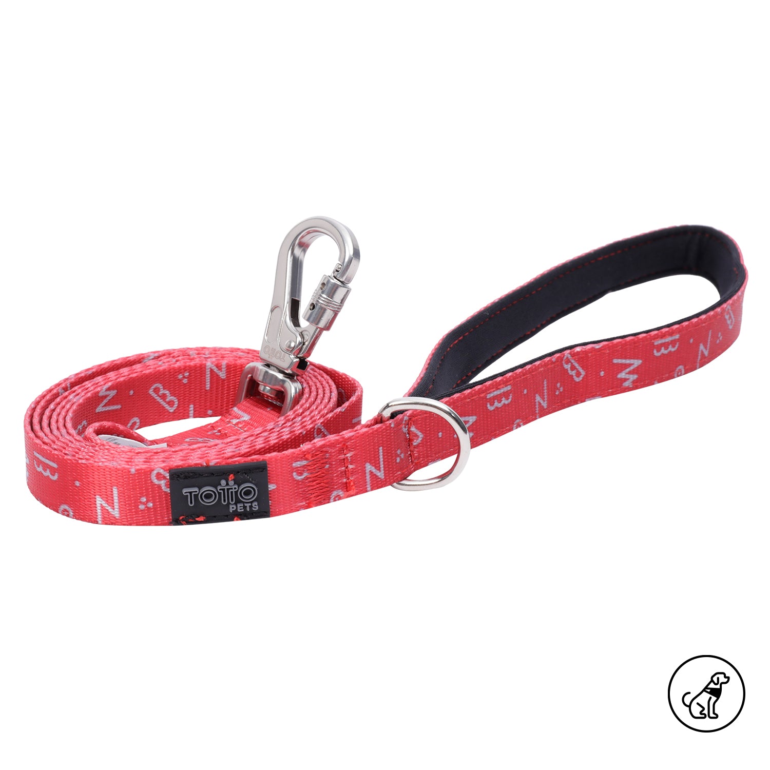 Correa Para Mascota Odye - Correa Manija Sencilla Odye Color: Rojo Talla: L