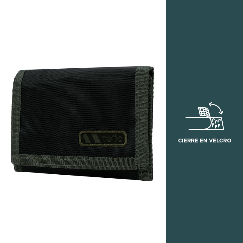 Billetera en lona RFID Gyllon - Color: Negro