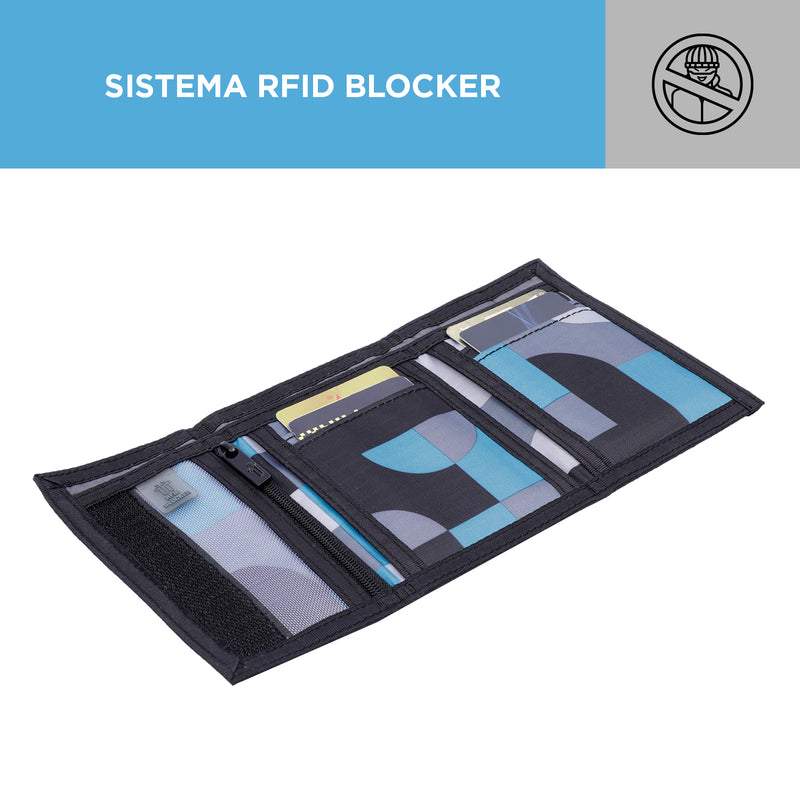 Billetera en lona RFID Tojal - Color: Estampado