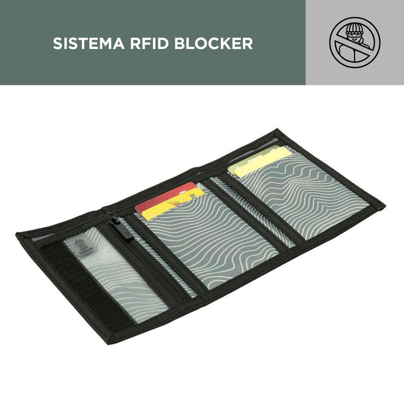 Billetera en lona RFID Tojal - Color: Estampado
