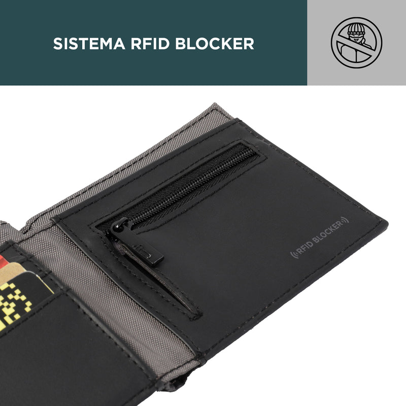 Billetera RFID Halvo - Color: Negro