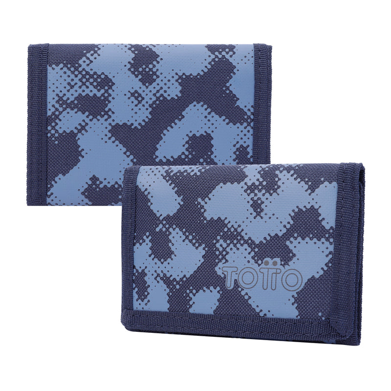 Billetera en lona RFID Jaby - Color: Azul