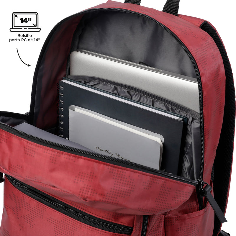 Mochila Tocax con porta laptop - Color: Rojo