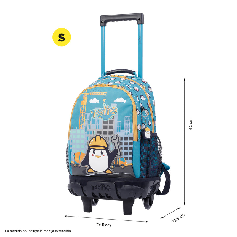 Mochila Rue Bomper Funny Penguin S - Color: Azul