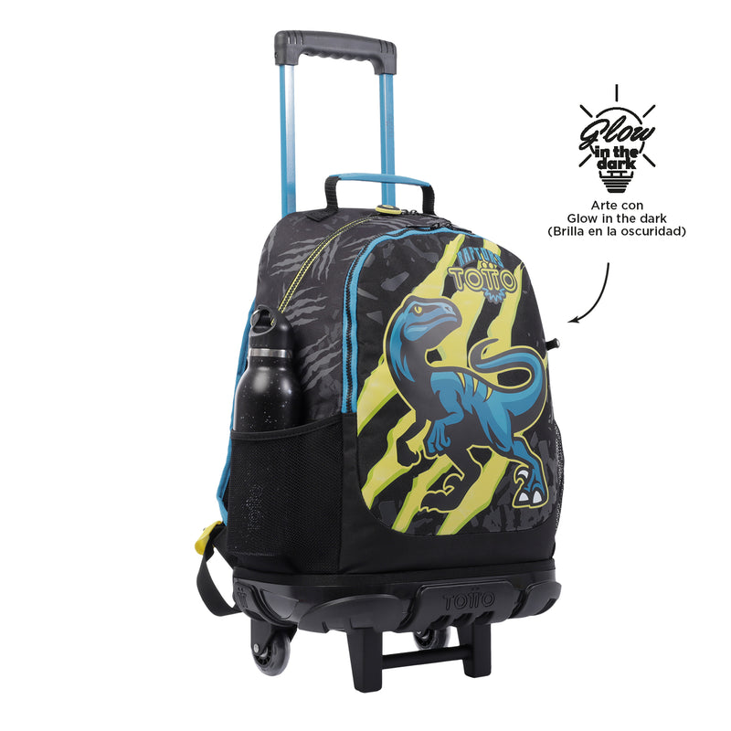 Mochila Rue Bomper Raptor L - Color: Estampado Dinosaurio