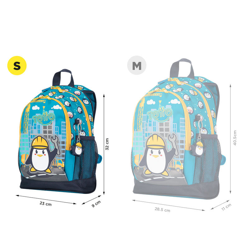 Mochila Funny Penguin S - Color: Azul