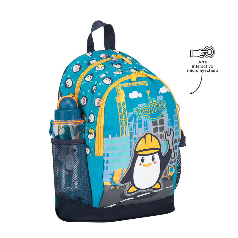 Mochila Funny Penguin S - Color: Azul