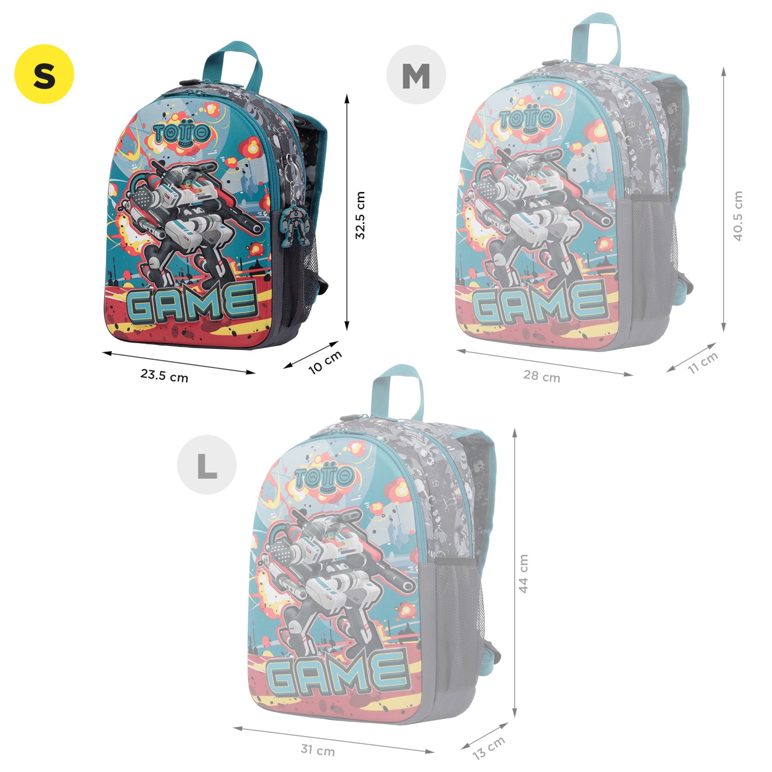Mochila Infinity Talla S - Color: Gris