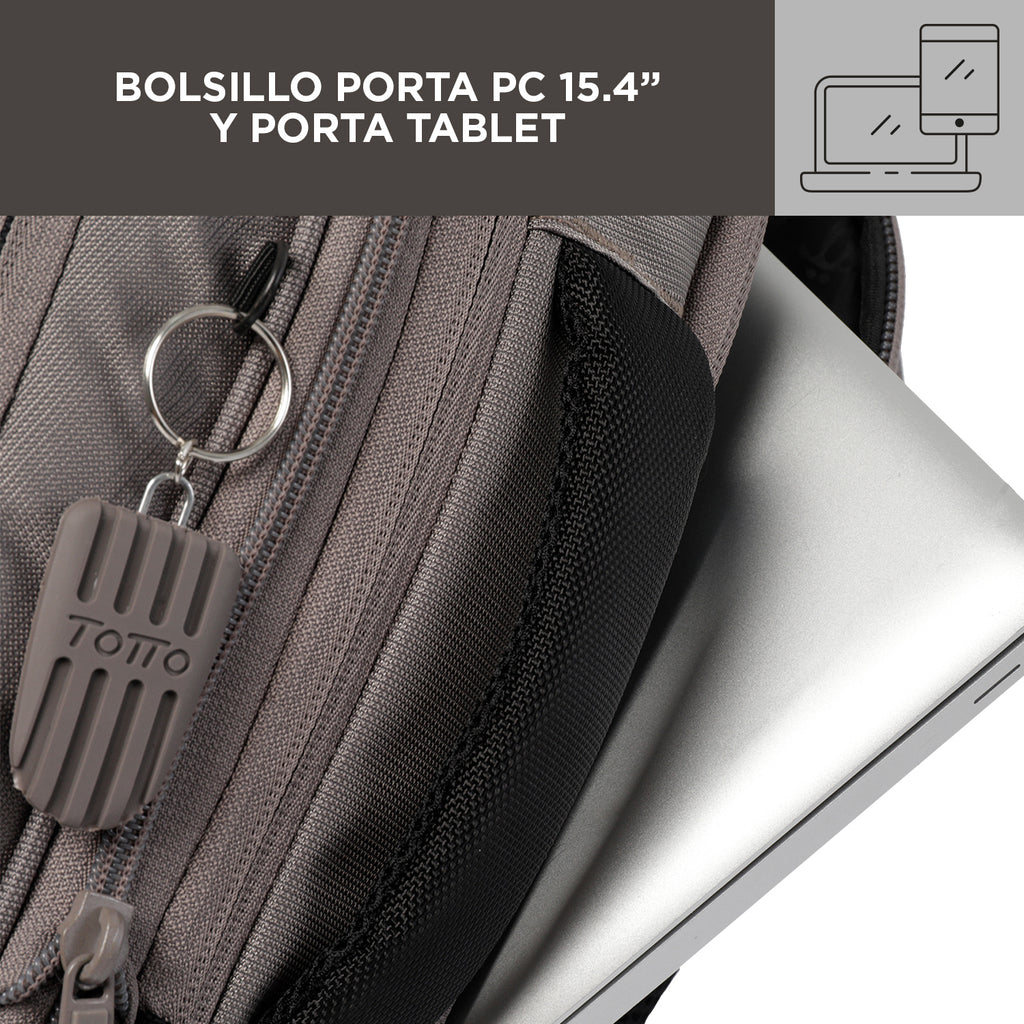 Mochila Synergic con porta laptop - color: Terreo