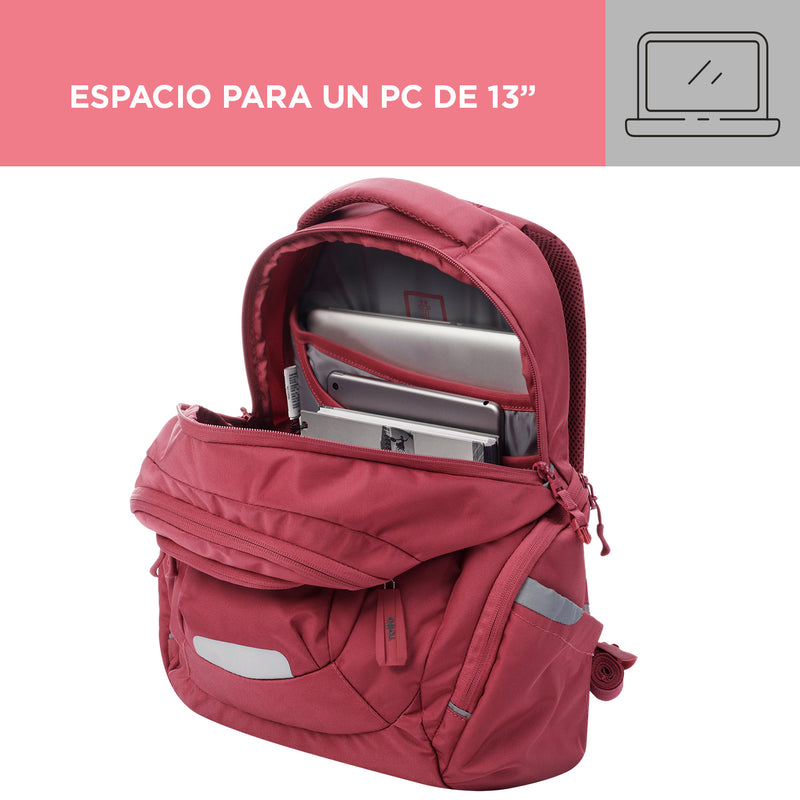 Mochila Eufrates con porta laptop - color: Rosado