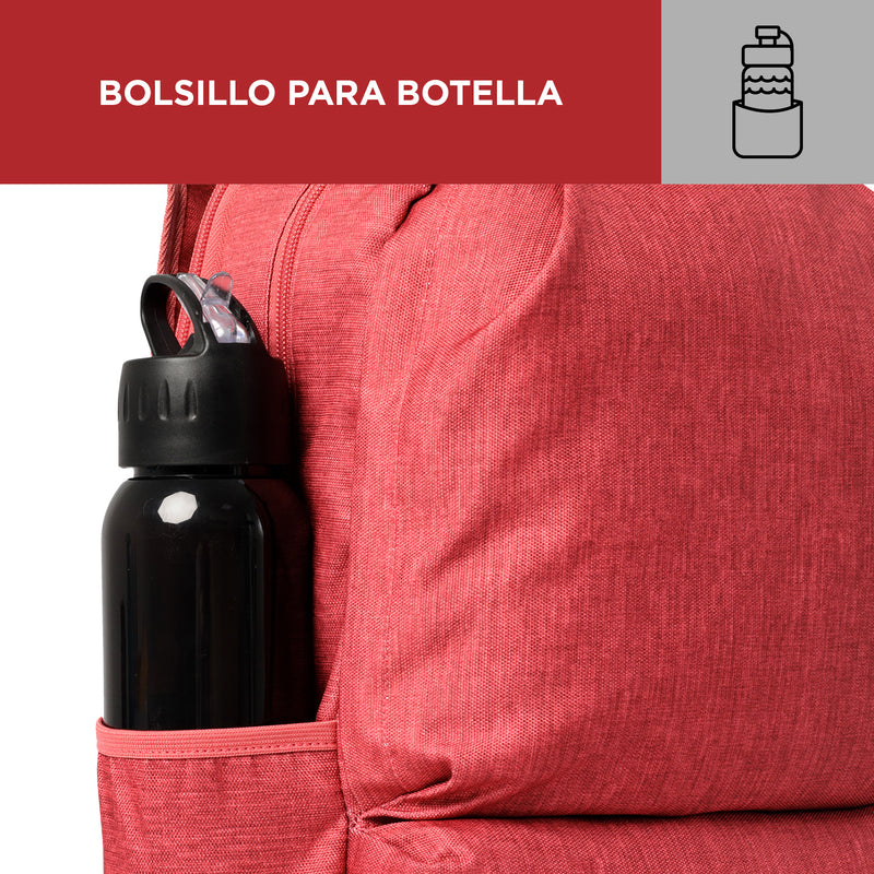 Mochila Dinamicon con porta laptop - Color: Rosado