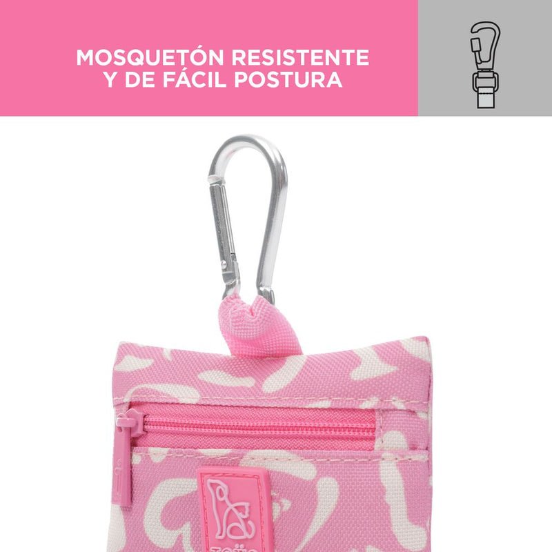 Dispensador De Bolsas Jaso Color: Rosado